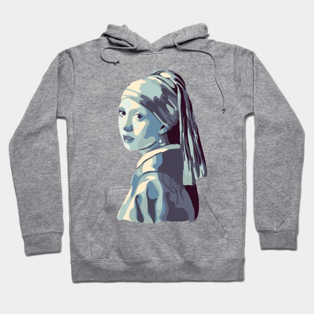 Girl With A Pearl Earring Hoodie by Slightly Unhinged